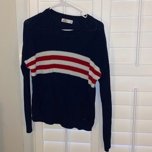 Red white blue stripped sweater